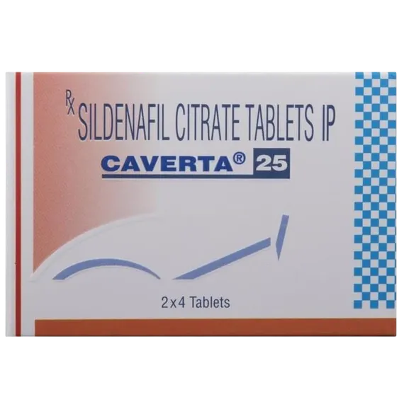 caverta 25mg tablet 4's